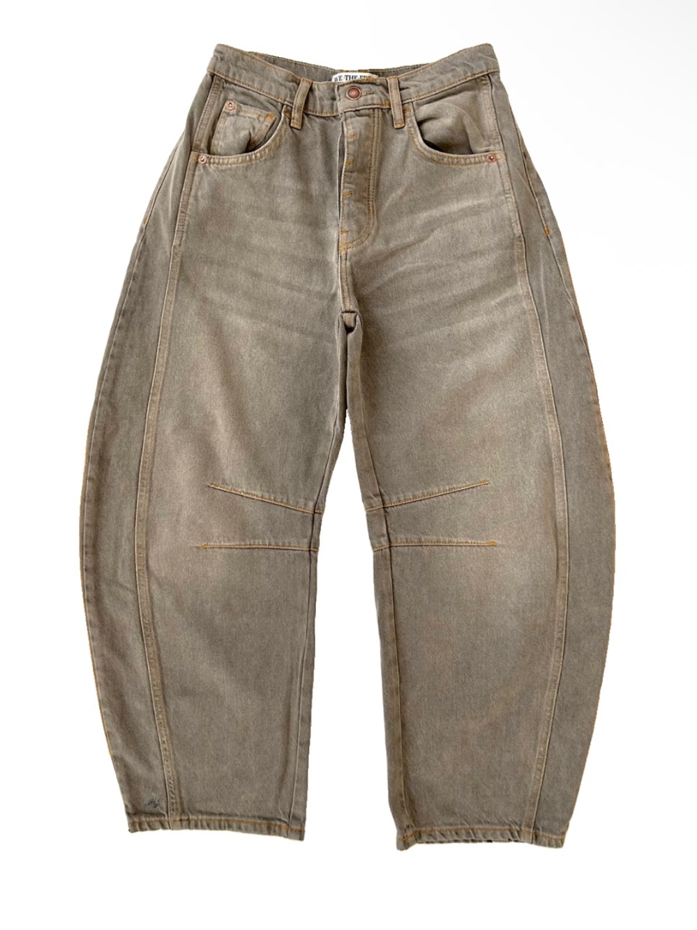 Free People We The Free Good Luck Mid-Rise Archive Grey Barrel Jeans NWOT Sz 25